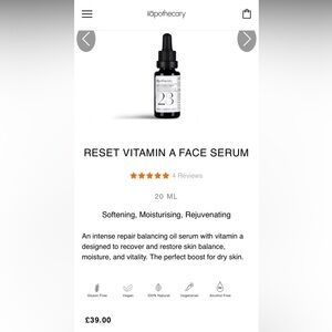 Ilapothecary Reset Vitamin A Serum